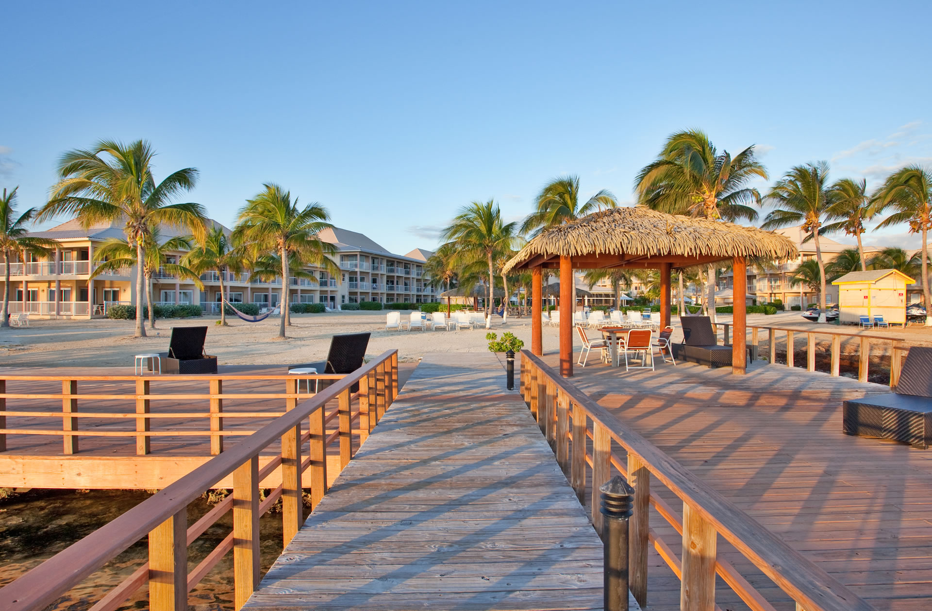 The fishing pier at the Grand Caymanian Resort.